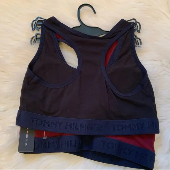 Tommy Hilfiger Cotton Racerback Bralette Set of Two - NWT - Small - Picture 7 of 11